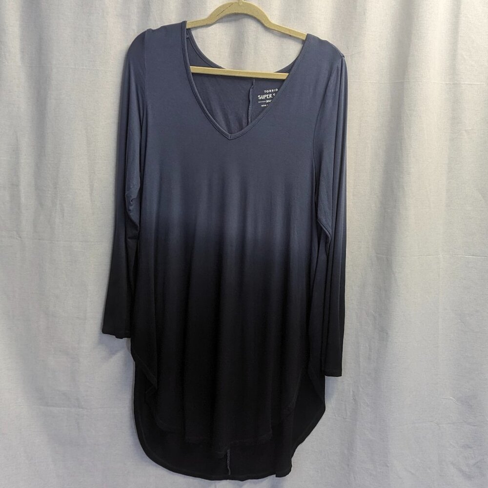 *FLAW* Torrid Size 1 Tunic Dress in Blue Ombre